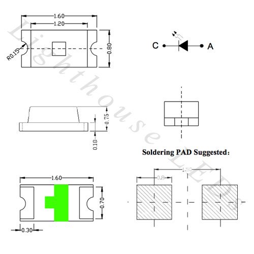 0603 SMD Blue - Ultra Bright LED