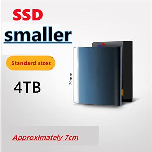 Fzzdp Typc-C Пренослив Хард Диск SSD Шема 4TB 2tb Надворешен SSD 1tb 500gb Мобилен Хард Диск СО Цврста Состојба USB 3.1 Надворешен