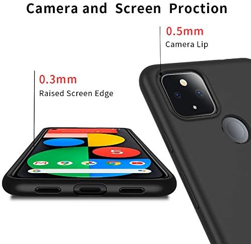X-ниво Google Pixel 5 5G Case Slim Fit Mobile Phoble Case Soft Flexible TPU [Guardian Series] Matte Finish Ultra-Thin Light Coating