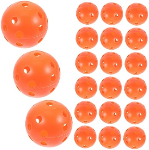 Homoyoyo 50pcs Голф вежба топка во затворен затворен играчки топче топче топка HDPE жолта