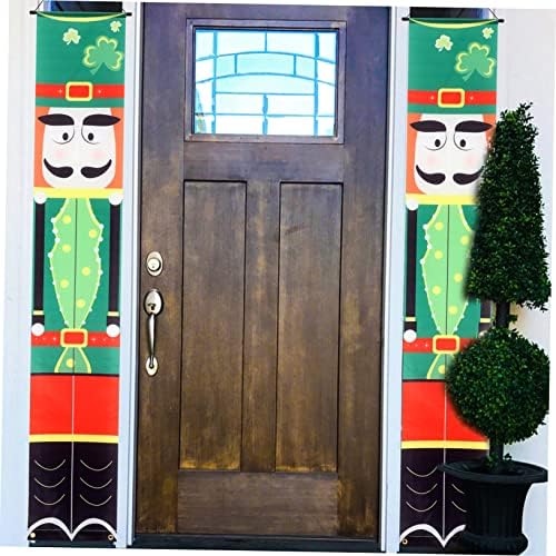 Нолитој 1 пар парови на Пат, отворено украси на отворено декор, знак на влезна врата, зелена шама, добредојде на транспаренти Св.