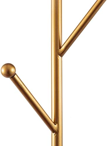 Мигифт 2,5-Метарски Златен Метал Дрво Гранка Стил Ѕид Монтирани Вертикална Шапка/Палто Виси Решетката