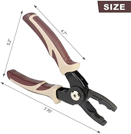 JMCUHYD Premium Steel Multifunction Pliers Set - Една рачка за 5 заменливи клешти глави: Plineman Pliers, кабел за кабел, жица стриптизета