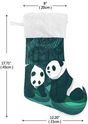 Пимилагу Три Панди Божиќни чорапи 1 пакет 17,7 , виси чорапи за Божиќна декорација