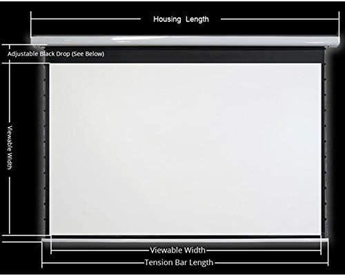 FZZDP 16: 9 4K моторизиран затегнат проектор екран на црна кристал ALR проекција за вашиот домашен театар