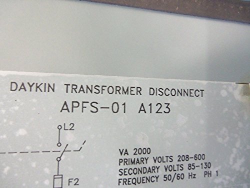 Daykin Electric APFS-01, Transformer Исклучете го APFS-01