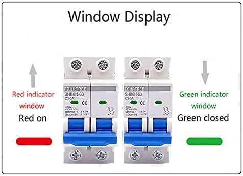 UNCASO 1P 230V ~ CTYPE MINI CIRCUIT CUTOUT MINIATURE AIL SWITCH MCB MONTING 18mm DIN Rail Breaking Laser Printing