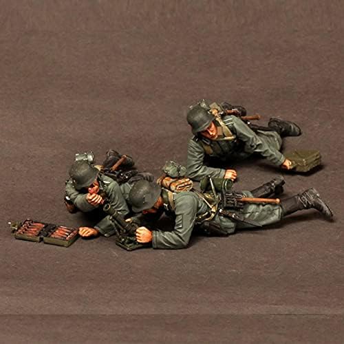 Goodmoel 1/35 WWII германска артилериска екипа смола фигура / неискрена и необоена војска минијатурна комплет / HC-524