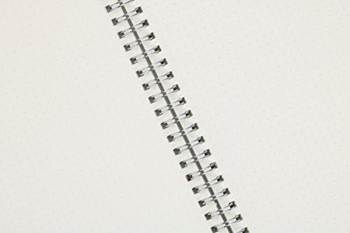 Милико Транспарентен тврд портал Б5 ДОТ Мрежана жица/Спирална тетратка/списание Сет-2 по пакет, 7,1 инчи x 10 инчи