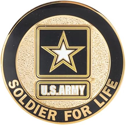Армијата на Соединетите држави во САД војник за живот, потполковник на полковникот, ранг -предизвик, монета