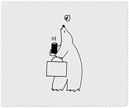 Азиеда 2 x 'Канцелариски мечка' микрофибер леќи/чаши за чистење на чаши