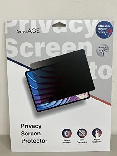 Senseage ｍ Агнетски заштитник на екранот за приватност на iPad за iPad Air 10.9 инчи 4 и 5 генерација/iPad Pro 11 инчи, анти-сјај, анти-сина