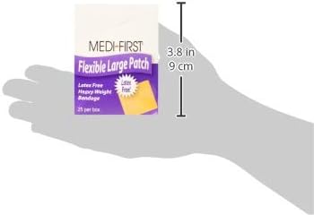 Medique Products 61873 ткаен завој, 2-инчен од 3-инчи, 25 по кутија, природно