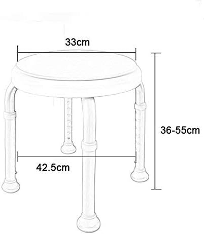 Фехун Столици За Бања, Столче За Туширање Прилагодлива Висина Стар Стол За Капење Бремени Жени Нелизгачки Алуминиумски Легури Против Лизгање