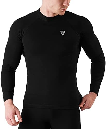 Rdx Rash Guard BJJ, компресија основен слој на врвот, брзо ладно суво суво лепење на елек за пливање мажи, сурфање на ММА трчање велосипедски