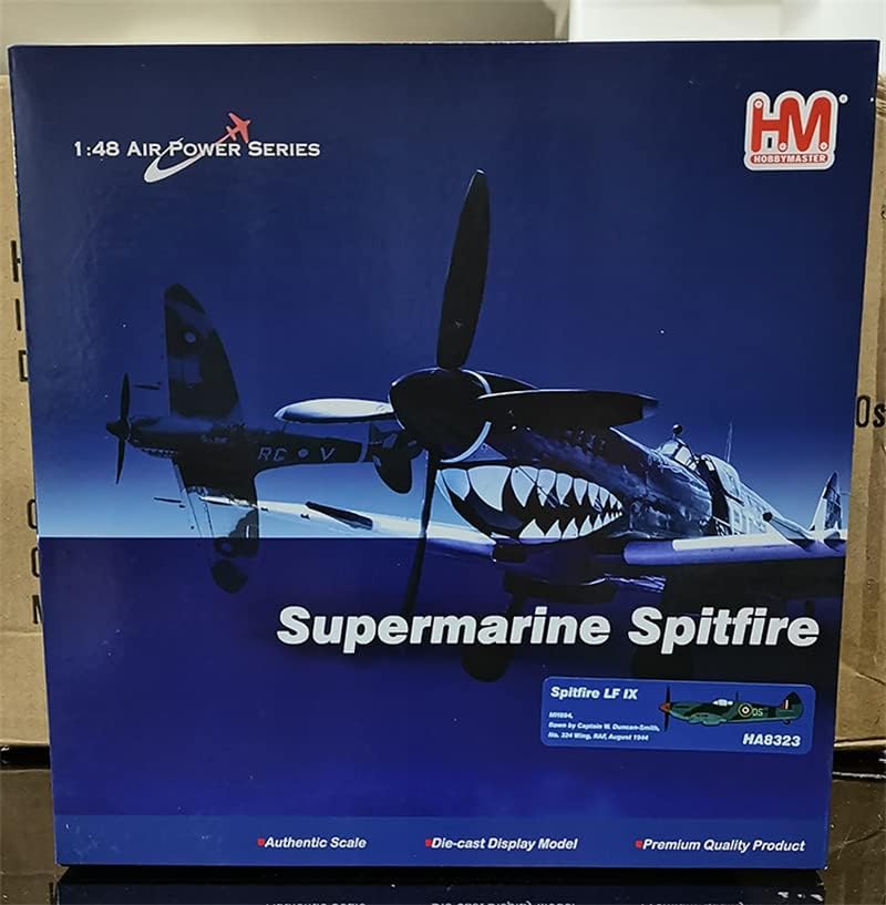 За Hobby Master Spitfire LF IX MH884, пренесен од капетанот В. Данкан-Смит, бр. 324 Винг, РАФ, август 1944 година 1:48 Диекаст Авион ПРЕГОЛЕМЕ