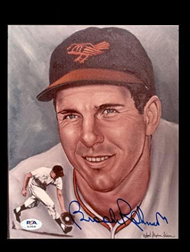 Brooks Robinson PSA DNA COA потпиша 8x10 Фотографија Автограм Ориолес - Автограмирани фотографии од MLB