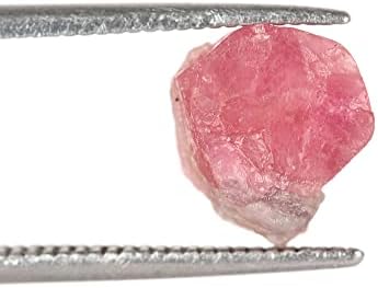 Gemhub Бразилски турмалин сурови груби лековити кристали 1,85 ct. Лабав скапоцен камен, розова турмалин за украсување на домови ..