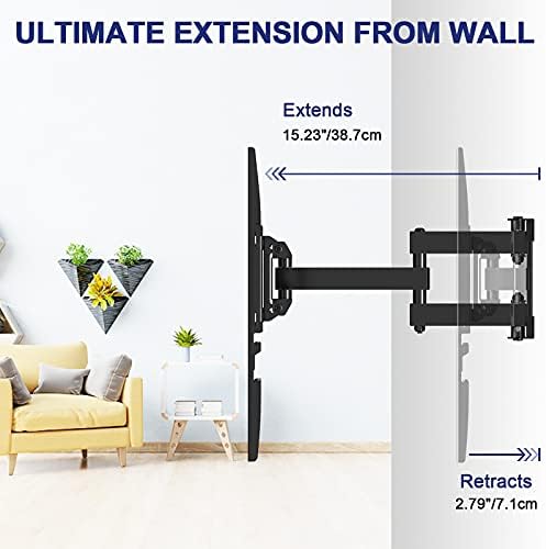 Rentliv Тв Ѕид МОНТИРАЊЕ Тв Заграда За Повеќето 26-55 Инчен Телевизори, ЦЕЛОСНА ДВИЖЕЊЕ Тв Монтирање Со Вртливата Артикулирање Двојно
