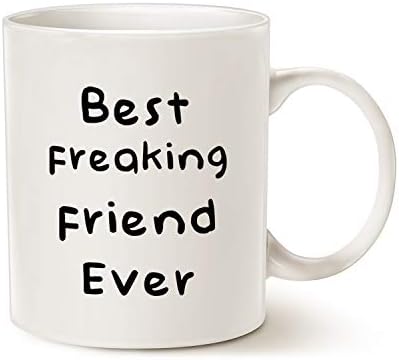 Мауаг Најдобра пријателка за кафе, најдобар пријател некогаш најдобриот празник подароци за пријателски чаша бела, 11 мл