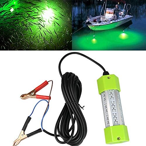 Lightingsky 12V 70W 7000 LED LED LED потопна светлина за риболов 6 страни Подводна ламба за пронаоѓање на риби со кабел од 5 метри