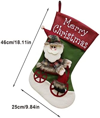 Големи Чорапи Бонбони Чорапи Божиќни Украси Домашен Празник Божиќни Украси За Забави Гроздобер Божиќен Венец За Камин