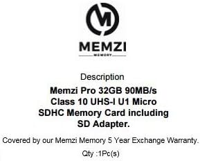 MEMZI PRO 32gb Класа 10 90MB / s Микро Sdhc Мемориска Картичка Со SD Адаптер и Микро USB Читач ЗА LG V Серија Мобилни Телефони