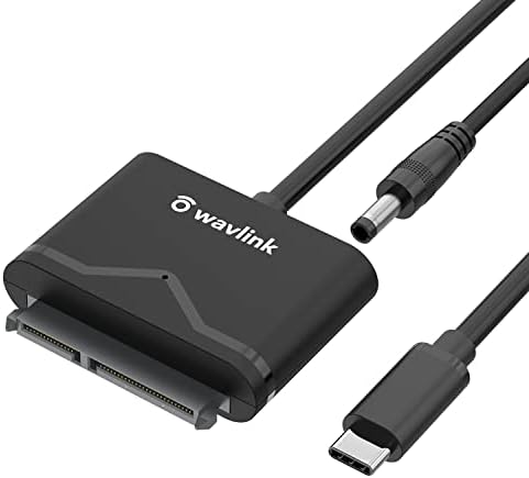 WAVLINK USB 3.0 До SATA III Надворешен Кабел За Адаптер За Хард Диск Со 12v Адаптер ЗА Напојување ЗА SATA I/II/III 2,5 инчи/3,5 Инчи HDD, SSD