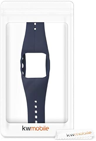 KWMobile Watch Band компатибилен со Polar A300 - Силиконски каиш за замена на лентата за гледање - црна