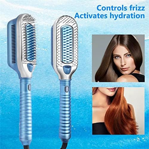Czdyuf Професионална коса за ладење ладен ветер мраз терапија со коса коса зацрвстувањето четка без топлина чешел влажна суво мазнење на
