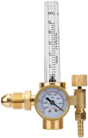 Мерач на притисок на Аргон, CGA580 Врска за увоз 0-3500 PSI Анти-капка месинг, чисти вредности на притисок на аргон, редуктор на притисок на