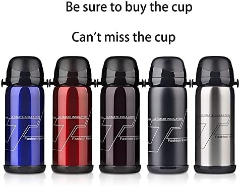 Hebayer Thermos шише термос чаша термос чаша за котел и шише 800 ml не'рѓосувачки челик изолација тенџере преносен патнички котел