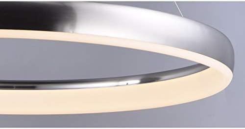 ET2 E10030-SN Innertube Акрилна крофна во форма на прстен LED LED приврзок Осветлување на таванот, 1-светло 28 вати, 3 H x 24 W, сатен никел