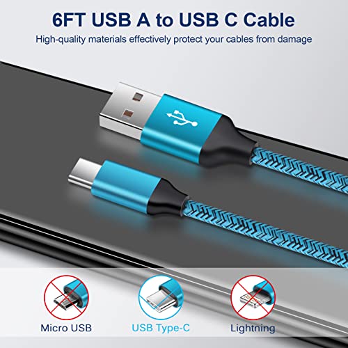 3 Парчиња USB Тип C Кабел За Полнач За Кабелски Телефон За Samsung Galaxy S23 S22 S21 A53 A13 A33 A73 A50 A23 A52 Z Flold4