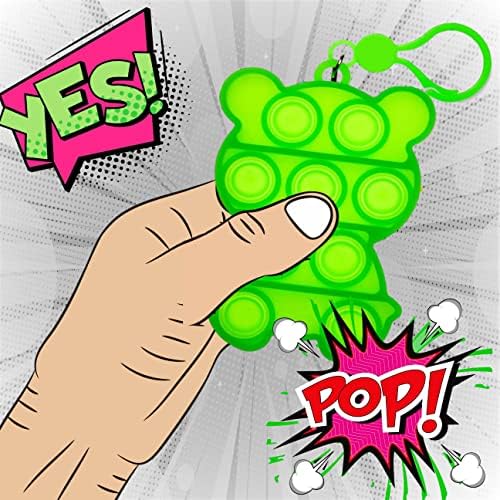 Ja-ru pop it keychain bubble fidget играчки сензорни играчки притискаат ефтино попер играчка играчка ефтина попер фиџ-играчка играчка