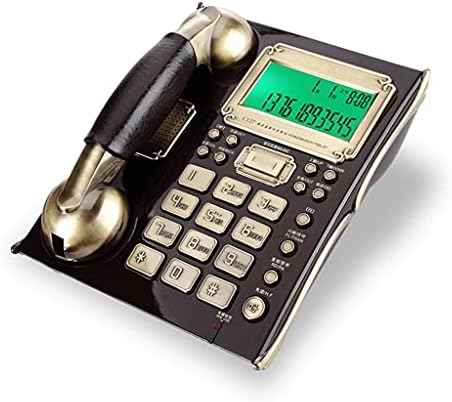 Mxiaoxia cormed телефон со лична карта, функција за аларм, доверливо бирање европски антички гроздобер фиксни телефонски телефон