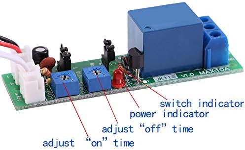 DC 5V 12V 24V прилагодлив циклус на активирање на активирање на тајмерот за одложување на тајмер за вклучување/исклучување на прекинувачот