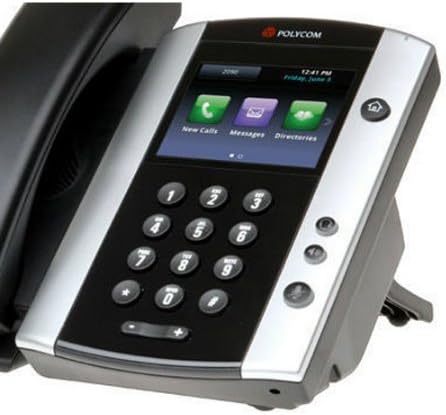 Polycom VVX 501 Телефонски систем за деловни медиуми за деловни медиуми - 12 линиски POE - 2200-48500-001 - Адаптер за AC не е вклучен