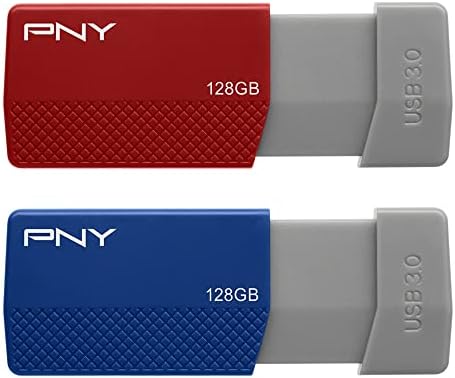 PNY USB 3.0 Флеш Дискови, 128GB, Избрани Бои, Пакет Од 2 Дискови