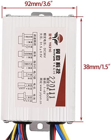 Контролер за брзина на мотоцикл WOOSTAR 36V 800W замена за електричен скутер E велосипед велосипед трицикл четка