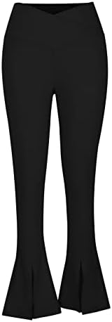 HOT6SL хеланки со џебови за жени, женски јога панталони со високи хеланки на половината контрола на стомакот Атлетски тренингот