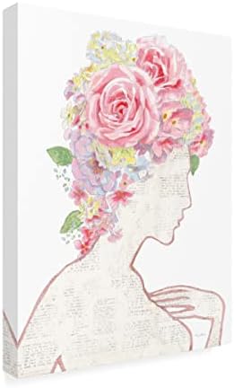 Трговска марка ликовна уметност „Хариет цветна маќеа инспирација II“ платно уметност од портфолио на диво јаболко 24х32