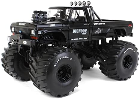 Greenlight 1/18 1974 Ford F-250 Ranger XLT Monster Truck, Bigfoot 1, Black Bandit, 66 инчи гуми 13650