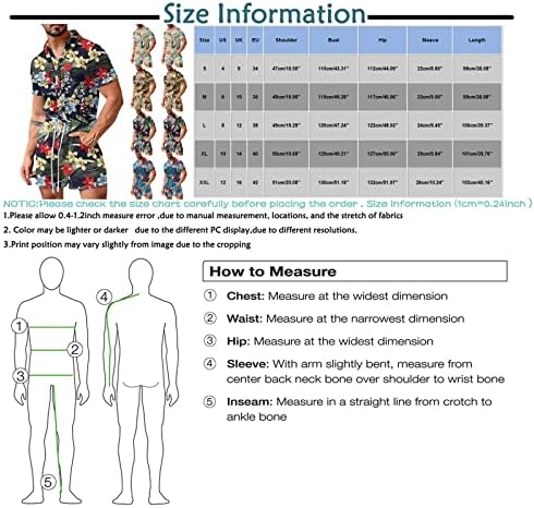 Ndvyxx Машки ромперки со кратки ракави со кратки ракави, вратоврски за врзани тренерки, случајно едно парче шорцеви со џебови со