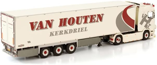 За WSI за Normal CS20N 4x2 Reefer Trailer - 3 оска за Van Houten 1:50 Diecast Truck Pre -изграден модел