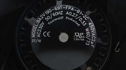 230V BA2V190-69T-FPA-B1-2C вентилатор 0.27/0.33A 60/73W