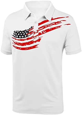 Zity Mens Polo кошула со кратки ракави за спортски голф тенис маица