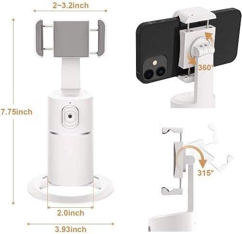 Штанд со боксер и монтирање за Microsoft Surface Duo 2 5G - PivotTrack360 Selfie Stand, Pivot Stand Mount за следење на лицето за Microsoft