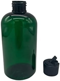 Природни фарми 8 мл Зелена Бостон БПА бесплатни шишиња - 3 пакувања со празни контејнери за полнење - есенцијални масла - ароматерапија | Црн